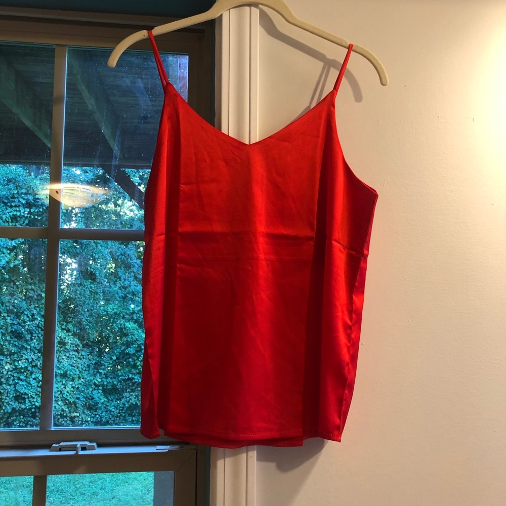 Satin tank top